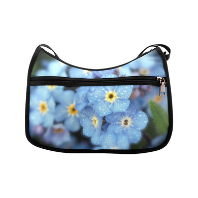 Forget Me Not Flower Crossbody Bags (Model 1616)