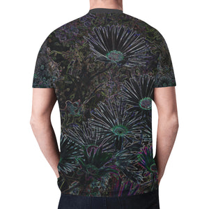 Livingstone Daisy Flower Glowing New All Over Print T-shirt for Men (Model T45)