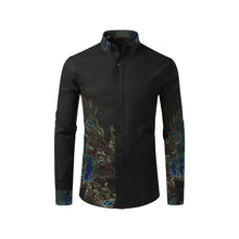 Load image into Gallery viewer, Feathery Flames Glowing Men&#39;s All Over Print Casual Dress Shirt (Model T61)