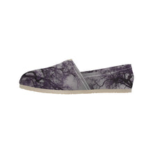 Load image into Gallery viewer, Spooky Tree Purple Unisex Classic Canvas Slip-On (Model 1206)