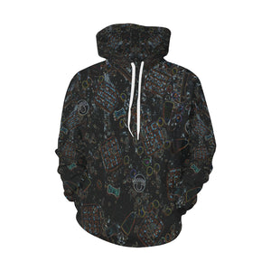 Group Halloween Candy Glowing All Over Print Hoodie for Men/Large Size (USA Size) (Model H13)