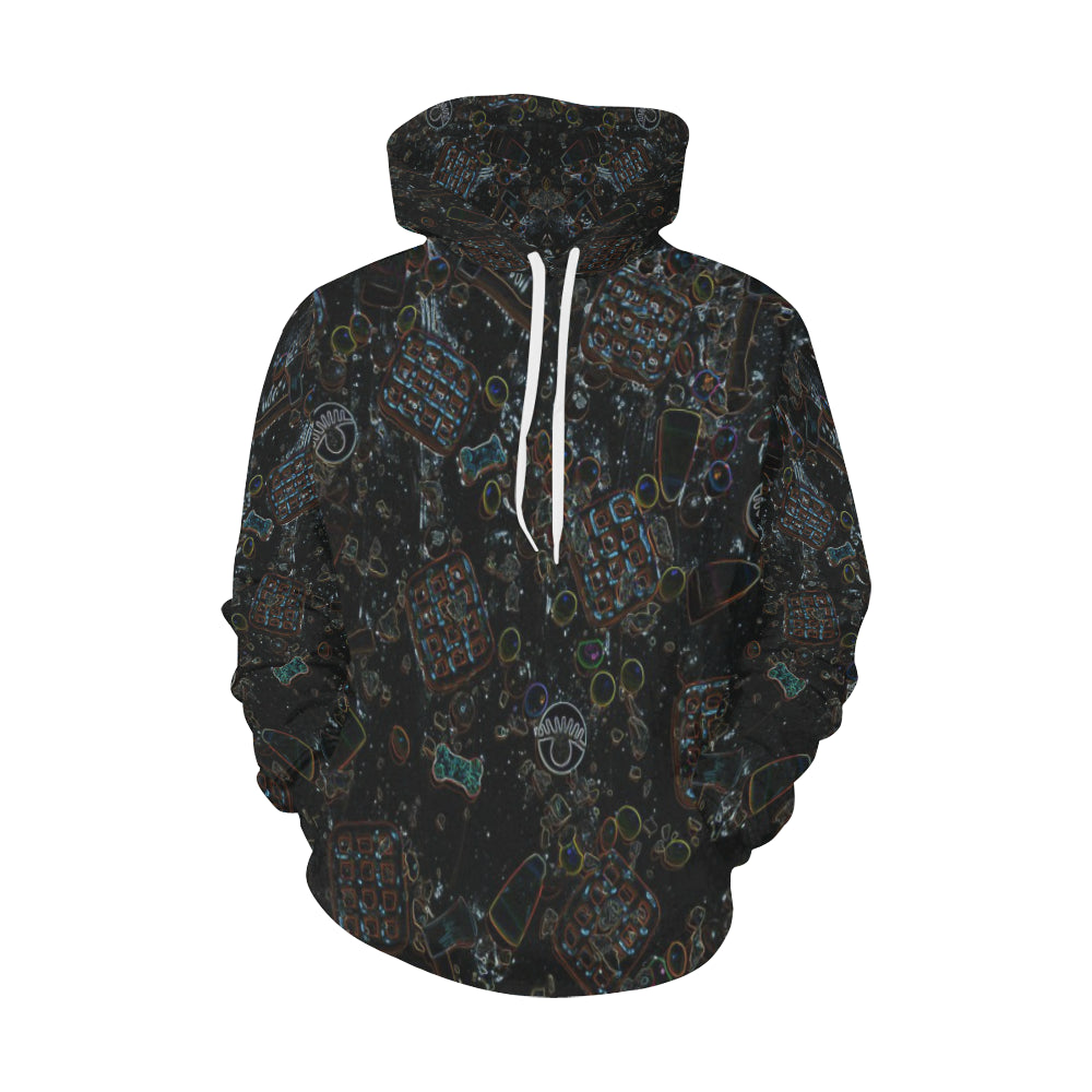 Group Halloween Candy Glowing All Over Print Hoodie for Men/Large Size (USA Size) (Model H13)