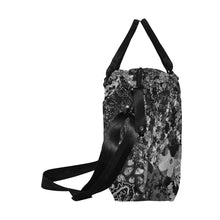 Load image into Gallery viewer, Holiday Paisley Black and White Large Capacity Duffle Bag (Model 1715)