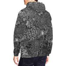Load image into Gallery viewer, Paisley Matters Black and White All Over Print Hoodie for Men/Large Size (USA Size) (Model H13)