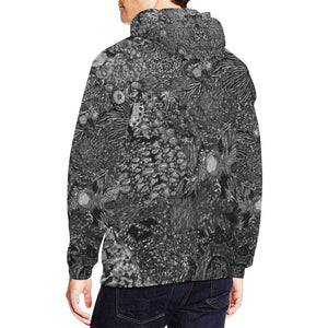 Paisley Matters Black and White All Over Print Hoodie for Men/Large Size (USA Size) (Model H13)