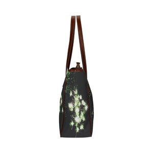Fireworks Flowers Green Classic Tote Bag (Model 1644)
