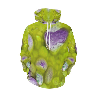 Puddle of Love Green All Over Print Hoodie for Women (USA Size) (Model H13)
