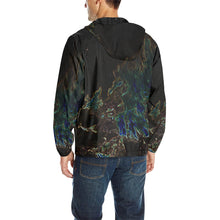Load image into Gallery viewer, Feathery Flames Glowing All Over Print Quilted Windbreaker for Men (Model H35)
