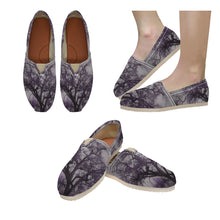 Load image into Gallery viewer, Spooky Tree Purple Unisex Classic Canvas Slip-On (Model 1206)