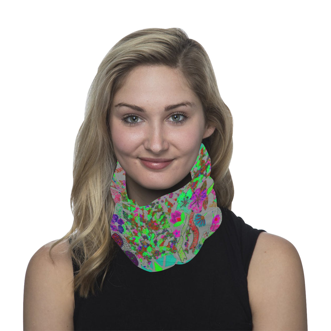 Holiday Paisley Aqua Multifunctional Headwear