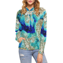 Load image into Gallery viewer, Molten Flames Negative All Over Print Hoodie for Women (USA Size) (Model H13)