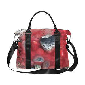 Puddle of Love Red Large Capacity Duffle Bag (Model 1715)