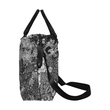 Load image into Gallery viewer, I Spy Paisley Black and White Large Capacity Duffle Bag (Model 1715)