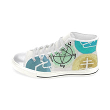 Load image into Gallery viewer, Dante&#39;s Inferno Negative Women&#39;s Classic High Top Canvas Shoes (Model 017)