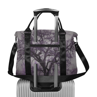 Spooky Tree Purple Large Capacity Duffle Bag (Model 1715)