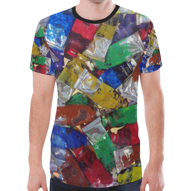 Oil Paints New All Over Print T-shirt for Men (Model T45)