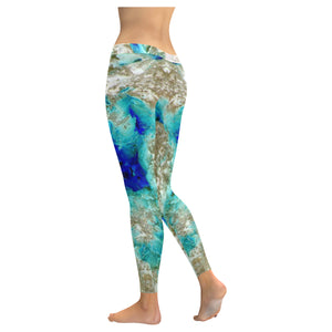 Molten Flames Negative Low Rise Leggings (Invisible Stitch) (Model L05)