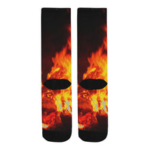 Load image into Gallery viewer, Flames Trouser Socks (For Men)