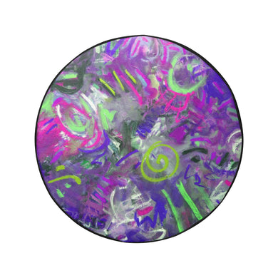 Graffiti Abstract Purple 34 Inch Spare Tire Cover