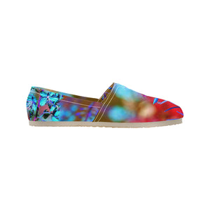 Fireweed Flower Blue Unisex Classic Canvas Slip-On (Model 1206)