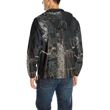 Load image into Gallery viewer, Surfboards Glowing All Over Print Quilted Windbreaker for Men (Model H35)