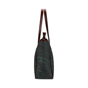 Abstract Circles Glowing Classic Tote Bag (Model 1644)