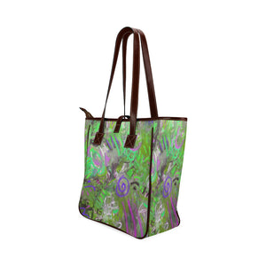 Graffiti Abstract Green Classic Tote Bag (Model 1644)