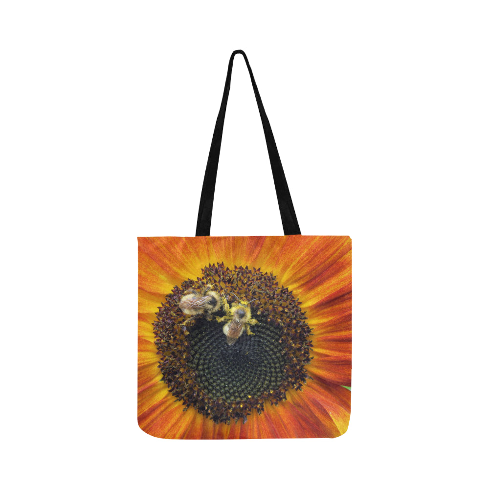 Busy Bee Sunflower Reusable Shopping Bag Model 1660 (Two sides)