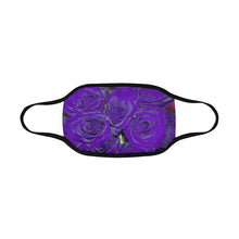 Load image into Gallery viewer, Rose Bouquet Flower Purple Mouth Mask in One Piece (2 Filters Included) (Model M02)