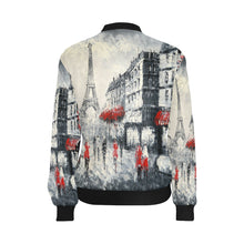 Load image into Gallery viewer, Paris Eiffel Tower All Over Print Bomber Jacket for Women (Model H36)