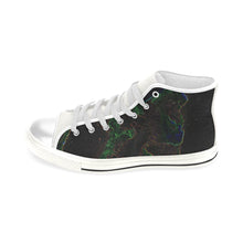 Load image into Gallery viewer, Sea of Flames Glowing Men’s Classic High Top Canvas Shoes (Model 017)