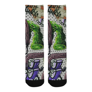 Complex Graffiti Trouser Socks (For Men)