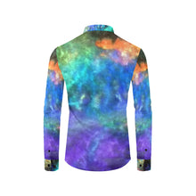 Load image into Gallery viewer, Splash of Color Negative Men&#39;s All Over Print Casual Dress Shirt (Model T61)
