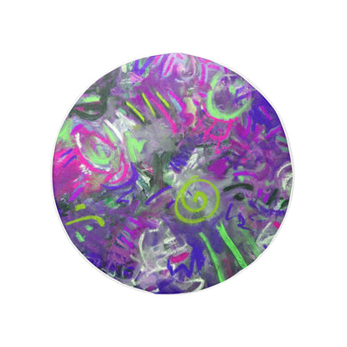 Graffiti Abstract Purple 32 Inch Spare Tire Cover