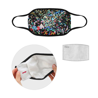 Holiday Paisley Mosaic Mouth Mask in One Piece (2 Filters Included) (Model M02)