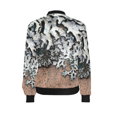 Load image into Gallery viewer, Moss Peach All Over Print Bomber Jacket for Women (Model H36)