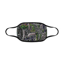 Load image into Gallery viewer, Complex Graffiti Glowing Mouth Mask in One Piece (2 Filters Included) (Model M02)