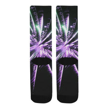 Load image into Gallery viewer, Fireworks Star Purple Trouser Socks (For Men)