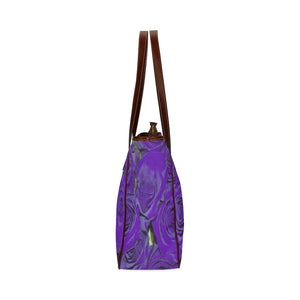 Rose Bouquet Flower Purple Classic Tote Bag (Model 1644)