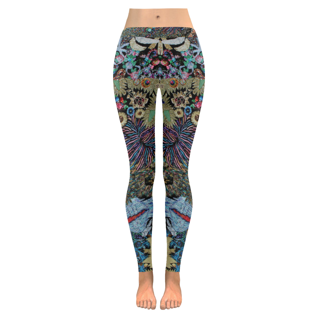 Perfectly Paisley Low Rise Leggings (Invisible Stitch) (Model L05)