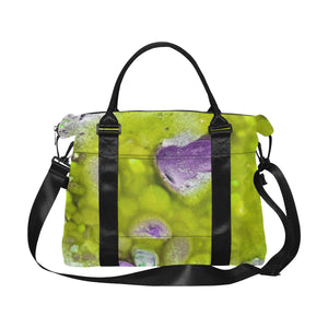 Puddle of Love Yellow Large Capacity Duffle Bag (Model 1715)