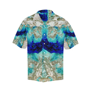 Molten Flames Negative Hawaiian Shirt (Model T58)