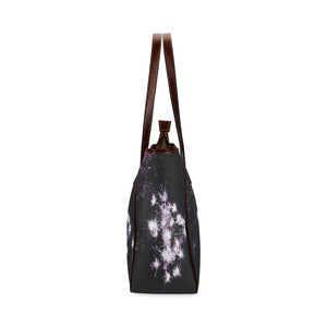 Fireworks Flowers Purple Classic Tote Bag (Model 1644)