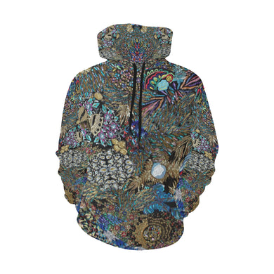 Fun and Fancy Paisley All Over Print Hoodie for Women (USA Size) (Model H13)