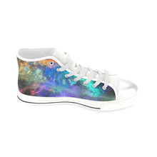 Load image into Gallery viewer, Splash of Color Negative Men’s Classic High Top Canvas Shoes (Model 017)