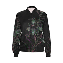 Load image into Gallery viewer, Fireweed Flower Glowing All Over Print Bomber Jacket for Women (Model H36)