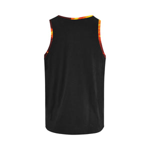 Feathery Flames Red All Over Print Tank Top for Men (Model T43)