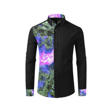 Load image into Gallery viewer, Molten Flames Purple Men&#39;s All Over Print Casual Dress Shirt (Model T61)