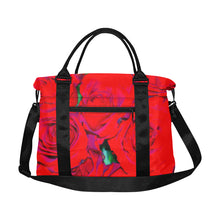 Load image into Gallery viewer, Rose Bouquet Flower Red Large Capacity Duffle Bag (Model 1715)
