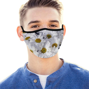Daisies Flower Mouth Mask (2 Filters Included)